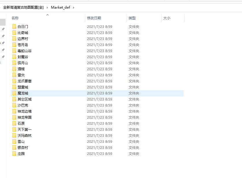 全新高清复古地图配置[全]
